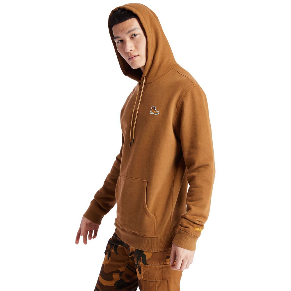 Hanorac Timberland Barbati Maro - Boot-Logo Hoodie - Romania - YMVZLA061